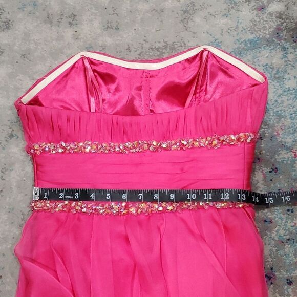 Vintage Y2K Barbie Pink Cache Prom Dress Size 6 - Picture 13 of 16